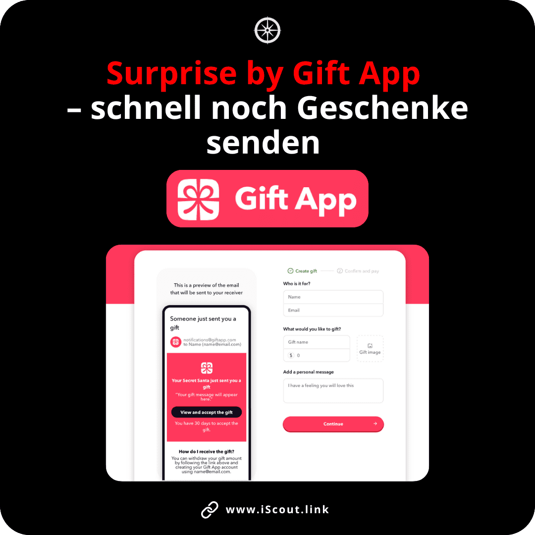 Mit Surprise by Gift App schnell noch Geschenke senden